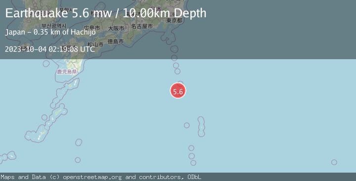 Map of IZU ISLANDS, JAPAN REGION