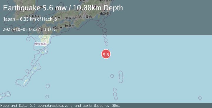 Map of IZU ISLANDS, JAPAN REGION