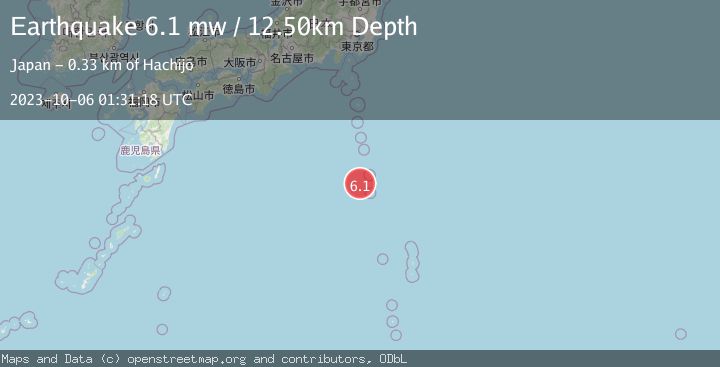 Map of IZU ISLANDS, JAPAN REGION