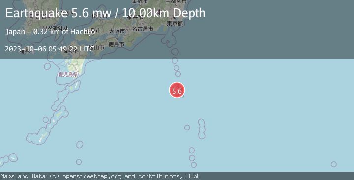 Map of IZU ISLANDS, JAPAN REGION