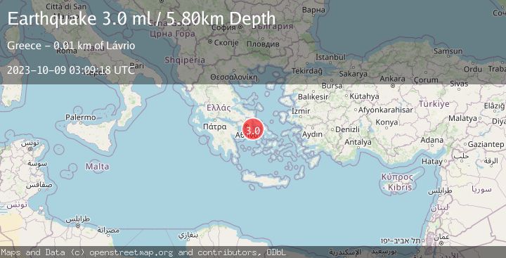 Map of SOUTHERN GREECE