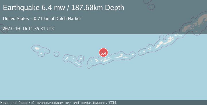 Map of ANDREANOF ISLANDS, ALEUTIAN IS.