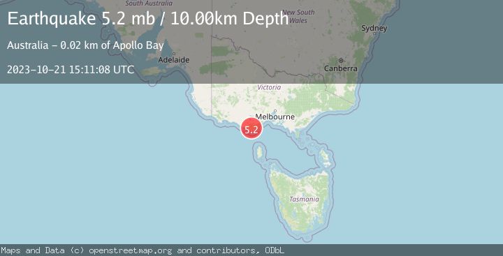 Map of NEAR S.E. COAST OF AUSTRALIA