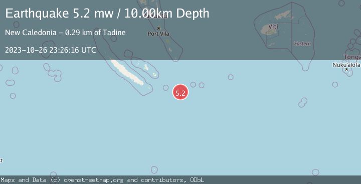 Map of SOUTHEAST OF LOYALTY ISLANDS