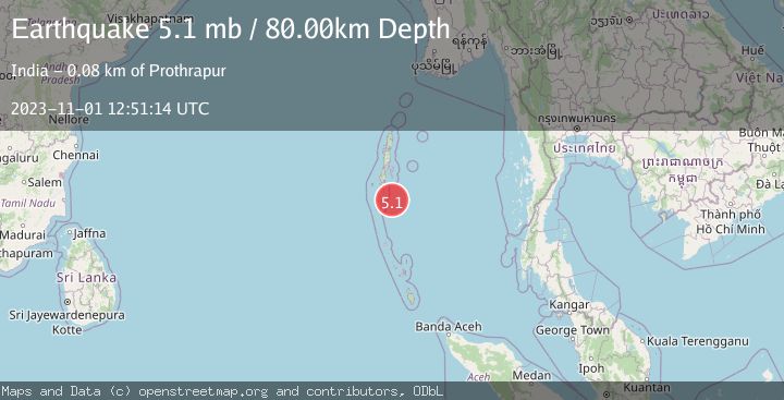 Map of ANDAMAN ISLANDS, INDIA REGION