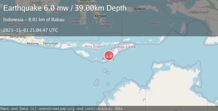 Map of TIMOR REGION, INDONESIA