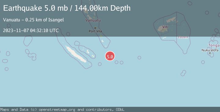 Map of SOUTHEAST OF LOYALTY ISLANDS