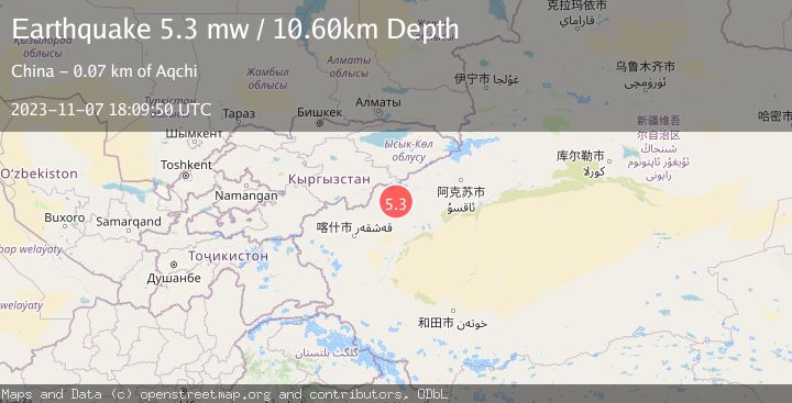 Map of SOUTHERN XINJIANG, CHINA