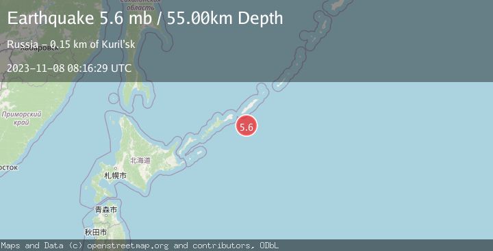 Map of KURIL ISLANDS