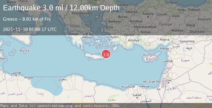 Map of CRETE, GREECE
