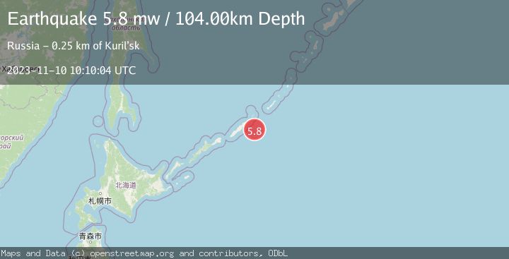 Map of KURIL ISLANDS