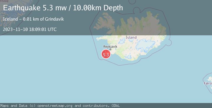 Map of ICELAND REGION