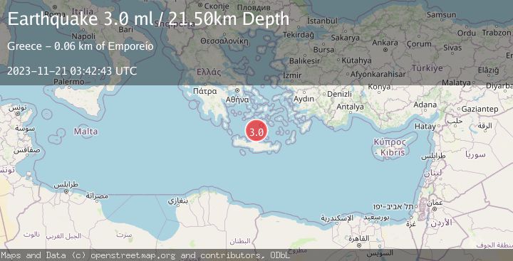 Map of CRETE, GREECE