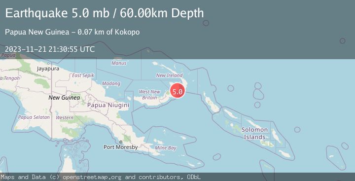 Map of NEW BRITAIN REGION, P.N.G.
