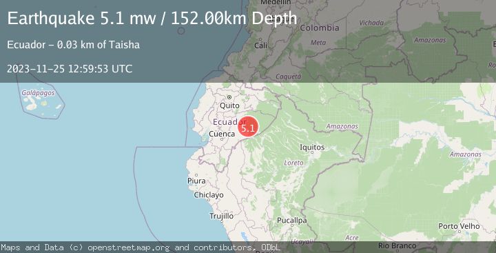 Map of PERU-ECUADOR BORDER REGION
