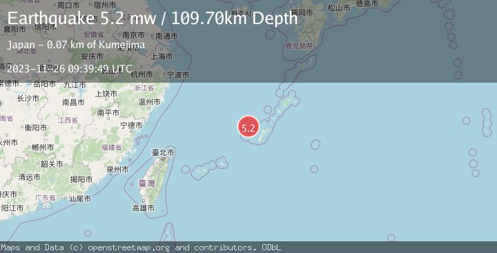 Map of RYUKYU ISLANDS, JAPAN
