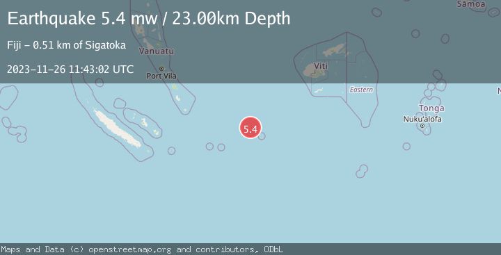 Map of VANUATU REGION