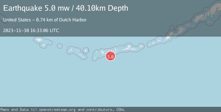 Map of ANDREANOF ISLANDS, ALEUTIAN IS.