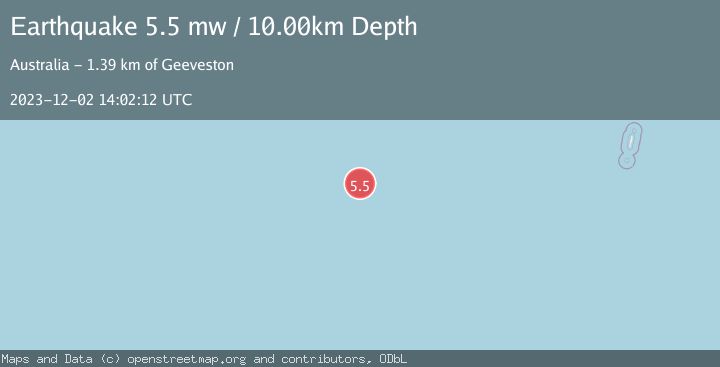 Map of WEST OF MACQUARIE ISLAND