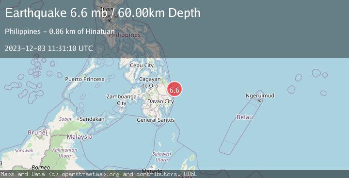 Map of MINDANAO, PHILIPPINES