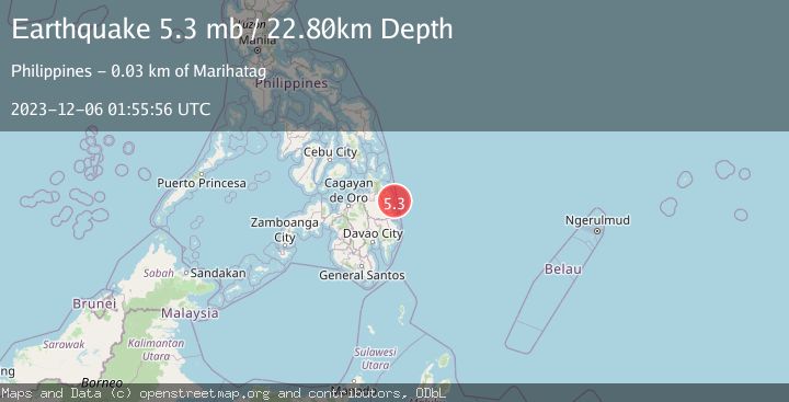 Map of MINDANAO, PHILIPPINES