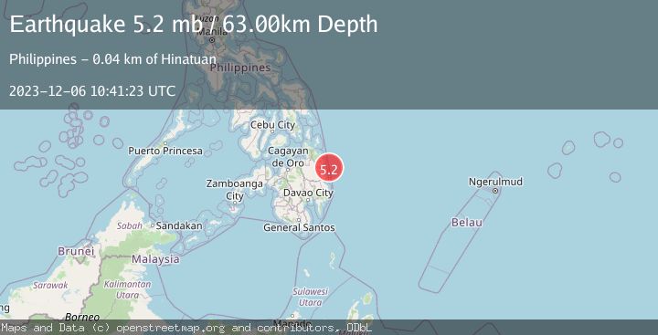 Map of MINDANAO, PHILIPPINES