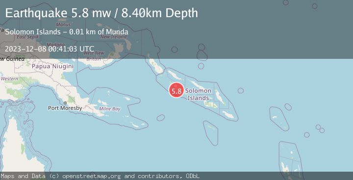 Map of SOLOMON ISLANDS