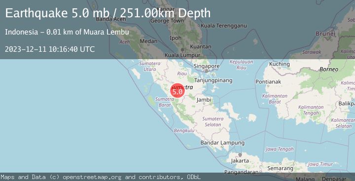 Map of SOUTHERN SUMATRA, INDONESIA