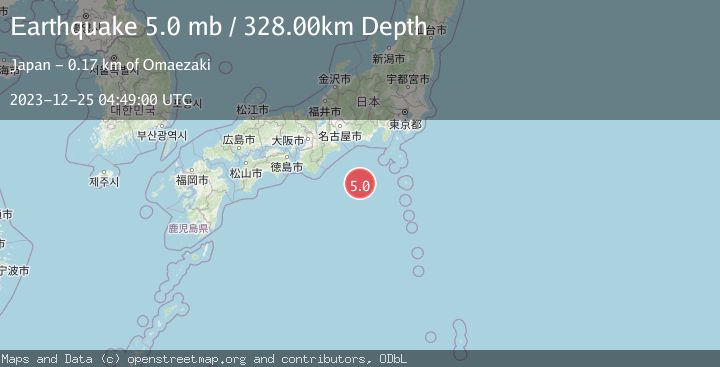 Map of NEAR S. COAST OF HONSHU, JAPAN