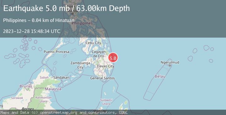 Map of MINDANAO, PHILIPPINES