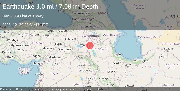 Map of TURKEY-IRAN BORDER REGION