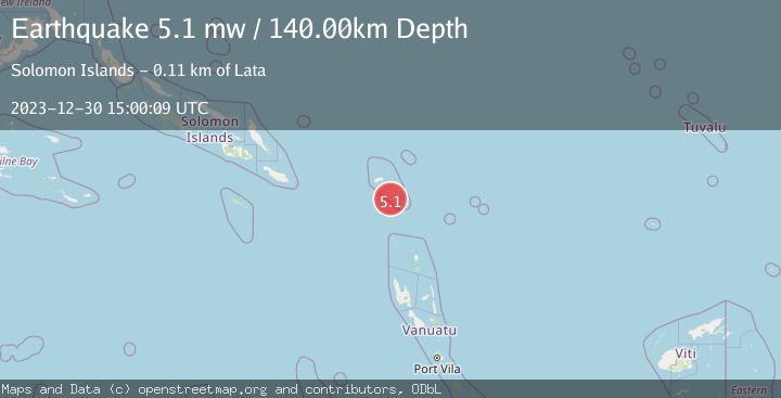 Map of SANTA CRUZ ISLANDS