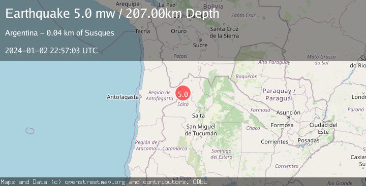 Map of JUJUY, ARGENTINA