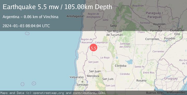 Map of LA RIOJA, ARGENTINA