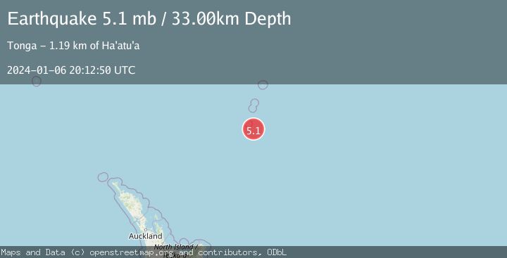 Map of KERMADEC ISLANDS REGION