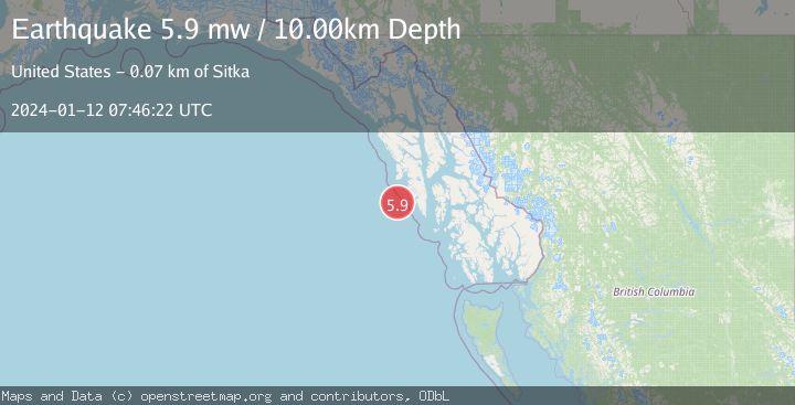 Map of SOUTHEASTERN ALASKA
