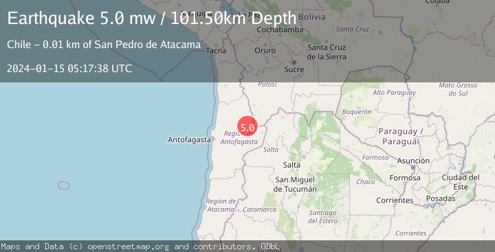 Map of ANTOFAGASTA, CHILE