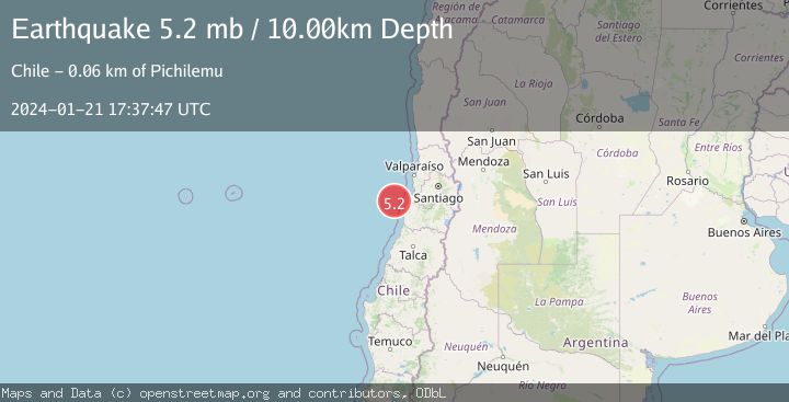 Map of OFFSHORE O'HIGGINS, CHILE