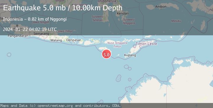 Map of SUMBA REGION, INDONESIA