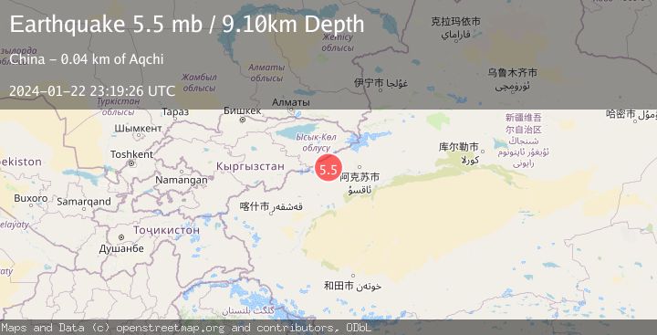 Map of SOUTHERN XINJIANG, CHINA