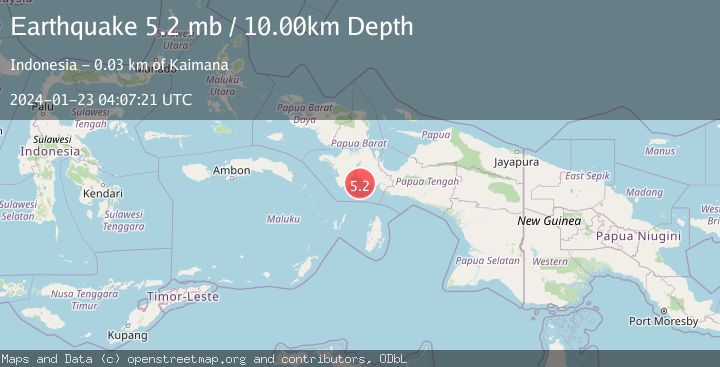 Map of PAPUA, INDONESIA