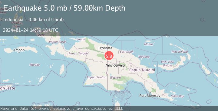 Map of NEW GUINEA, PAPUA NEW GUINEA
