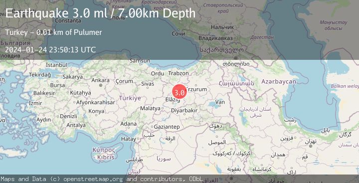 Map of EASTERN TURKEY