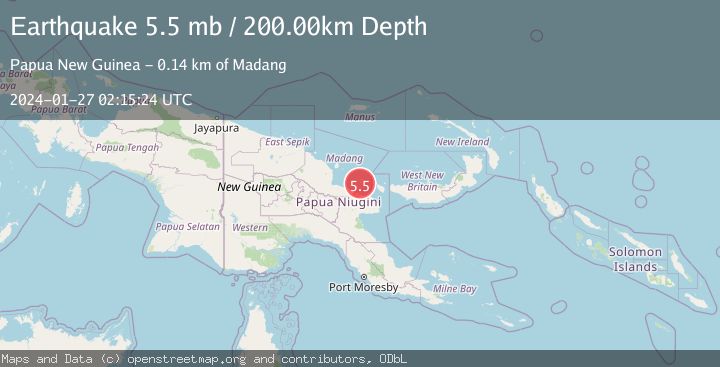 Map of EASTERN NEW GUINEA REG., P.N.G.
