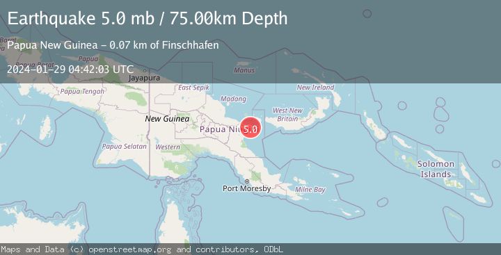 Map of EASTERN NEW GUINEA REG., P.N.G.