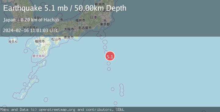 Map of IZU ISLANDS, JAPAN REGION