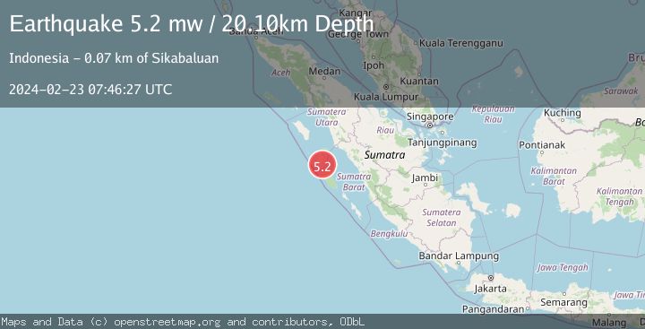 Map of KEPULAUAN BATU, INDONESIA