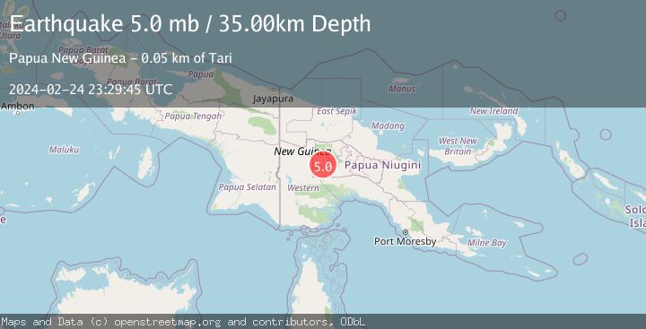 Map of NEW GUINEA, PAPUA NEW GUINEA