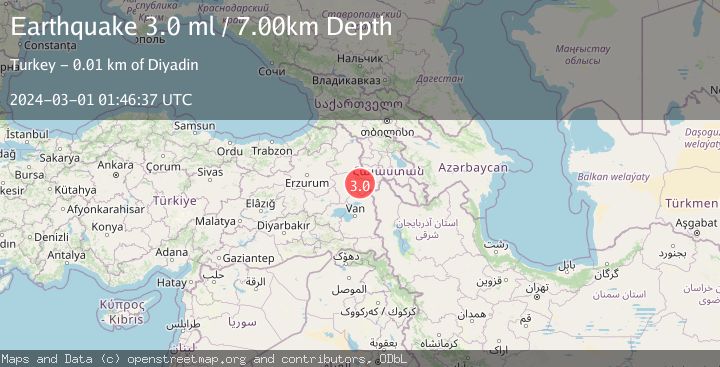 Map of EASTERN TURKEY