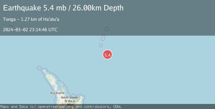 Map of SOUTH OF KERMADEC ISLANDS